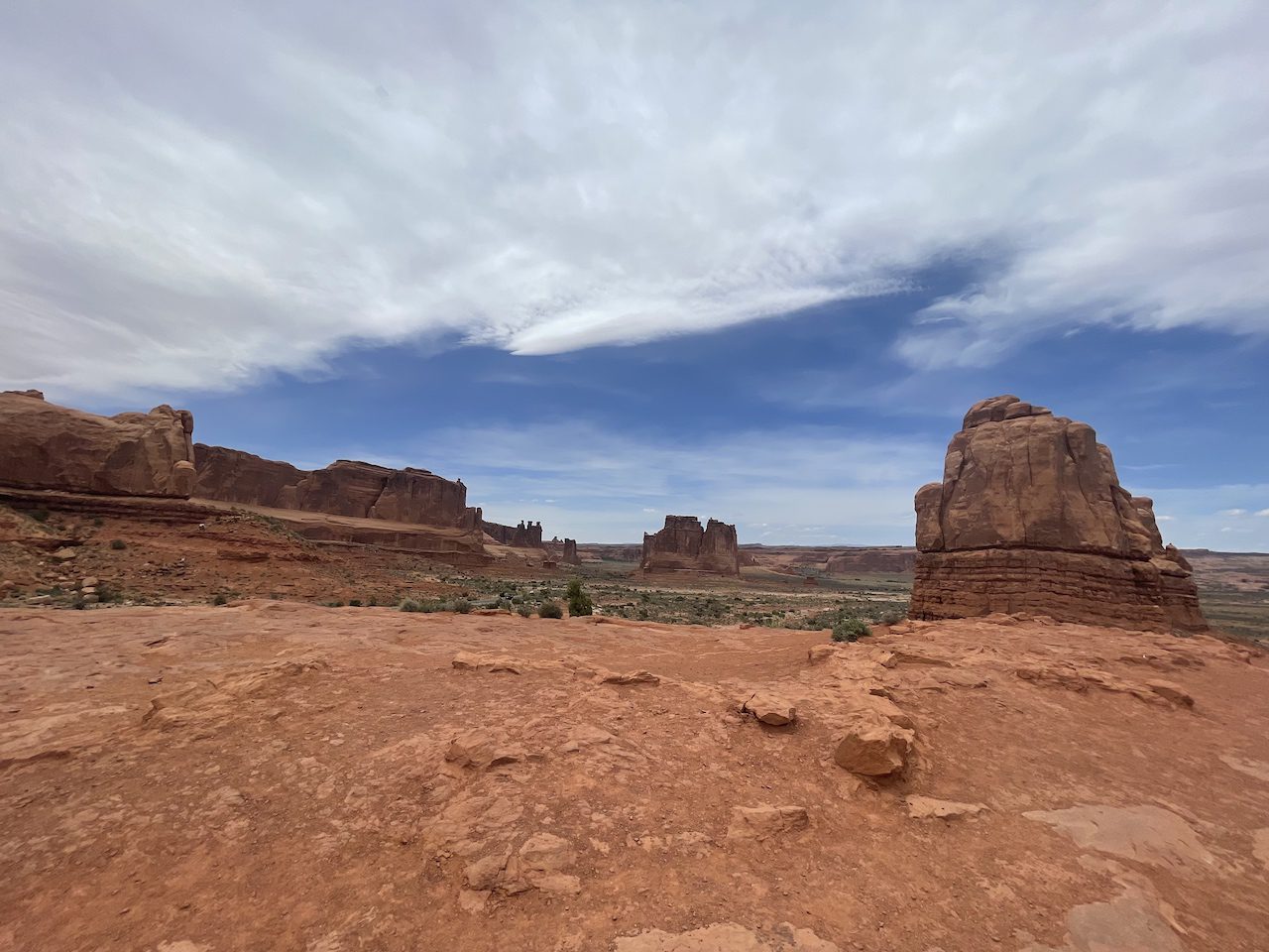 Best Viewpoint in arches national park Courthouse towers viewpoint