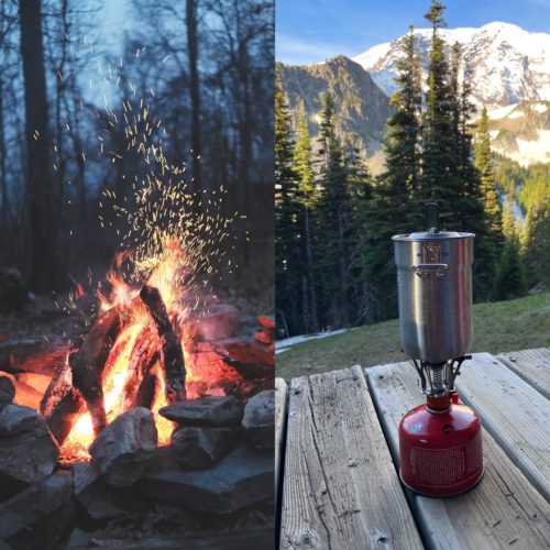 backpacking stove vs campfire cooking when backpacking